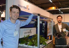 Jasper van der Auweraert and Dennis van der Wiel of Plantfellow, which focuses on the automation of crop protection techniques. For example, a camera counts the catch on a catch plate.